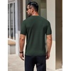 image:imageCOOFANDY Mens Knit TShirts Short Sleeve Crewneck Shirt Casual Textured Pullover TeesGreen