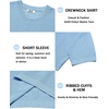image:imageCOOFANDY Mens Knit TShirts Short Sleeve Crewneck Shirt Casual Textured Pullover TeesLight Blue