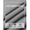 image:imageCOOFANDY Mens Knit TShirts Short Sleeve Crewneck Shirt Casual Textured Pullover TeesLight Grey