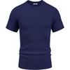 image:imageCOOFANDY Mens Knit TShirts Short Sleeve Crewneck Shirt Casual Textured Pullover TeesNavy Blue