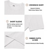 image:imageCOOFANDY Mens Knit TShirts Short Sleeve Crewneck Shirt Casual Textured Pullover TeesWhiteribbed