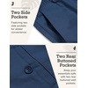 image:imageCOOFANDY Mens Linen Pants Casual Beach Summer Pant Elastic Waist Drawstring Lightweight TrousersBlue