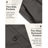 image:imageCOOFANDY Mens Linen Pants Casual Beach Summer Pant Elastic Waist Drawstring Lightweight TrousersDark Grey