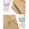 image:imageCOOFANDY Mens Linen Pants Casual Beach Summer Pant Elastic Waist Drawstring Lightweight TrousersDark Khaki