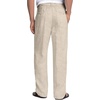 image:imageCOOFANDY Mens Linen Pants Casual Beach Summer Pant Elastic Waist Drawstring Lightweight TrousersKhaki