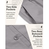 image:imageCOOFANDY Mens Linen Pants Casual Beach Summer Pant Elastic Waist Drawstring Lightweight TrousersLight Grey