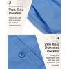 image:imageCOOFANDY Mens Linen Pants Casual Beach Summer Pant Elastic Waist Drawstring Lightweight TrousersRoyal Blue