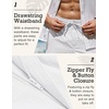 image:imageCOOFANDY Mens Linen Pants Casual Beach Summer Pant Elastic Waist Drawstring Lightweight TrousersWhite