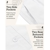 image:imageCOOFANDY Mens Linen Pants Casual Beach Summer Pant Elastic Waist Drawstring Lightweight TrousersWhite