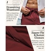 image:imageCOOFANDY Mens Linen Pants Casual Beach Summer Pant Elastic Waist Drawstring Lightweight TrousersWine Red