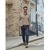 image:imageCOOFANDY Mens Long Sleeve Polo Shirts Classic Casual Button Polo Tee Lightweight Collared Golf ShirtKhaki