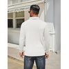 image:imageCOOFANDY Mens Long Sleeve Polo Shirts Classic Casual Button Polo Tee Lightweight Collared Golf ShirtWhite