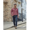 image:imageCOOFANDY Mens Long Sleeve Polo Shirts Classic Casual Button Polo Tee Lightweight Collared Golf ShirtWine Red
