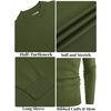 image:imageCOOFANDY Mens Mock Turtleneck Ribbed Knit Pullover Sweater Casual Lightweight Slim fit Dress Sweater TeeArmy Green