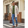image:imageCOOFANDY Mens Mock Turtleneck Ribbed Knit Pullover Sweater Casual Lightweight Slim fit Dress Sweater TeeArmy Green