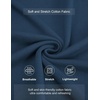 image:imageCOOFANDY Mens Mock Turtleneck Ribbed Knit Pullover Sweater Casual Lightweight Slim fit Dress Sweater TeeBlue