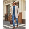 image:imageCOOFANDY Mens Mock Turtleneck Ribbed Knit Pullover Sweater Casual Lightweight Slim fit Dress Sweater TeeBlue