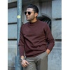 image:imageCOOFANDY Mens Mock Turtleneck Ribbed Knit Pullover Sweater Casual Lightweight Slim fit Dress Sweater TeeBrown