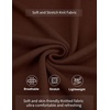 image:imageCOOFANDY Mens Mock Turtleneck Ribbed Knit Pullover Sweater Casual Lightweight Slim fit Dress Sweater TeeBrown