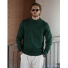 image:imageCOOFANDY Mens Mock Turtleneck Ribbed Knit Pullover Sweater Casual Lightweight Slim fit Dress Sweater TeeDark Green