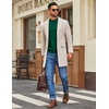 image:imageCOOFANDY Mens Mock Turtleneck Ribbed Knit Pullover Sweater Casual Lightweight Slim fit Dress Sweater TeeDark Green