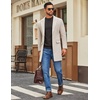 image:imageCOOFANDY Mens Mock Turtleneck Ribbed Knit Pullover Sweater Casual Lightweight Slim fit Dress Sweater TeeDark Grey