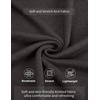 image:imageCOOFANDY Mens Mock Turtleneck Ribbed Knit Pullover Sweater Casual Lightweight Slim fit Dress Sweater TeeDark Grey