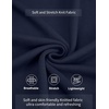 image:imageCOOFANDY Mens Mock Turtleneck Ribbed Knit Pullover Sweater Casual Lightweight Slim fit Dress Sweater TeeDark Navy Blue
