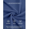 image:imageCOOFANDY Mens Mock Turtleneck Ribbed Knit Pullover Sweater Casual Lightweight Slim fit Dress Sweater TeeDenim Blue
