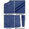 image:imageCOOFANDY Mens Mock Turtleneck Ribbed Knit Pullover Sweater Casual Lightweight Slim fit Dress Sweater TeeDenim Blue