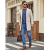 image:imageCOOFANDY Mens Mock Turtleneck Ribbed Knit Pullover Sweater Casual Lightweight Slim fit Dress Sweater TeeDenim Blue