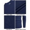 image:imageCOOFANDY Mens Mock Turtleneck Ribbed Knit Pullover Sweater Casual Lightweight Slim fit Dress Sweater TeeNavy Blue