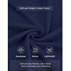 image:imageCOOFANDY Mens Mock Turtleneck Ribbed Knit Pullover Sweater Casual Lightweight Slim fit Dress Sweater TeeNavy Blue
