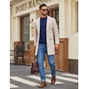 image:imageCOOFANDY Mens Mock Turtleneck Ribbed Knit Pullover Sweater Casual Lightweight Slim fit Dress Sweater TeeNavy Blue