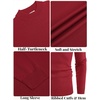 image:imageCOOFANDY Mens Mock Turtleneck Ribbed Knit Pullover Sweater Casual Lightweight Slim fit Dress Sweater TeeRed