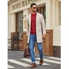 image:imageCOOFANDY Mens Mock Turtleneck Ribbed Knit Pullover Sweater Casual Lightweight Slim fit Dress Sweater TeeRed