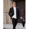 image:imageCOOFANDY Mens Mock Turtleneck Ribbed Knit Pullover Sweater Casual Lightweight Slim fit Dress Sweater TeeWhite