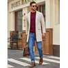 image:imageCOOFANDY Mens Mock Turtleneck Ribbed Knit Pullover Sweater Casual Lightweight Slim fit Dress Sweater TeeWine Red