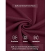 image:imageCOOFANDY Mens Mock Turtleneck Ribbed Knit Pullover Sweater Casual Lightweight Slim fit Dress Sweater TeeWine Red