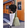 image:imageCOOFANDY Mens Mock Turtleneck Short Sleeve Casual Stretch SweaterBlack