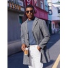 image:imageCOOFANDY Mens Mock Turtleneck Short Sleeve Casual Stretch SweaterDark Blue