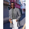 image:imageCOOFANDY Mens Mock Turtleneck Short Sleeve Casual Stretch SweaterDark Gray