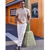 image:imageCOOFANDY Mens Mock Turtleneck Short Sleeve Casual Stretch SweaterKhaki