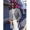 image:imageCOOFANDY Mens Mock Turtleneck Short Sleeve Casual Stretch SweaterLight Gray