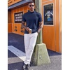 image:imageCOOFANDY Mens Mock Turtleneck Short Sleeve Casual Stretch SweaterNavy Blue