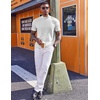 image:imageCOOFANDY Mens Mock Turtleneck Short Sleeve Casual Stretch SweaterWhite