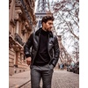 image:imageCOOFANDY Mens Mock Turtleneck Slim Fit Pullover Sweater Casual Basic Knitted Thermal Sweaters01black