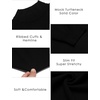 image:imageCOOFANDY Mens Mock Turtleneck Slim Fit Pullover Sweater Casual Basic Knitted Thermal Sweaters01black