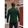 image:imageCOOFANDY Mens Mock Turtleneck Slim Fit Pullover Sweater Casual Basic Knitted Thermal SweatersForest Green
