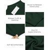 image:imageCOOFANDY Mens Mock Turtleneck Slim Fit Pullover Sweater Casual Basic Knitted Thermal SweatersForest Green